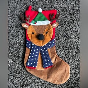 Reindeer Christmas stocking‎